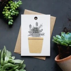 'Thank You For Helping Me Or Us Grow' Plant Marker