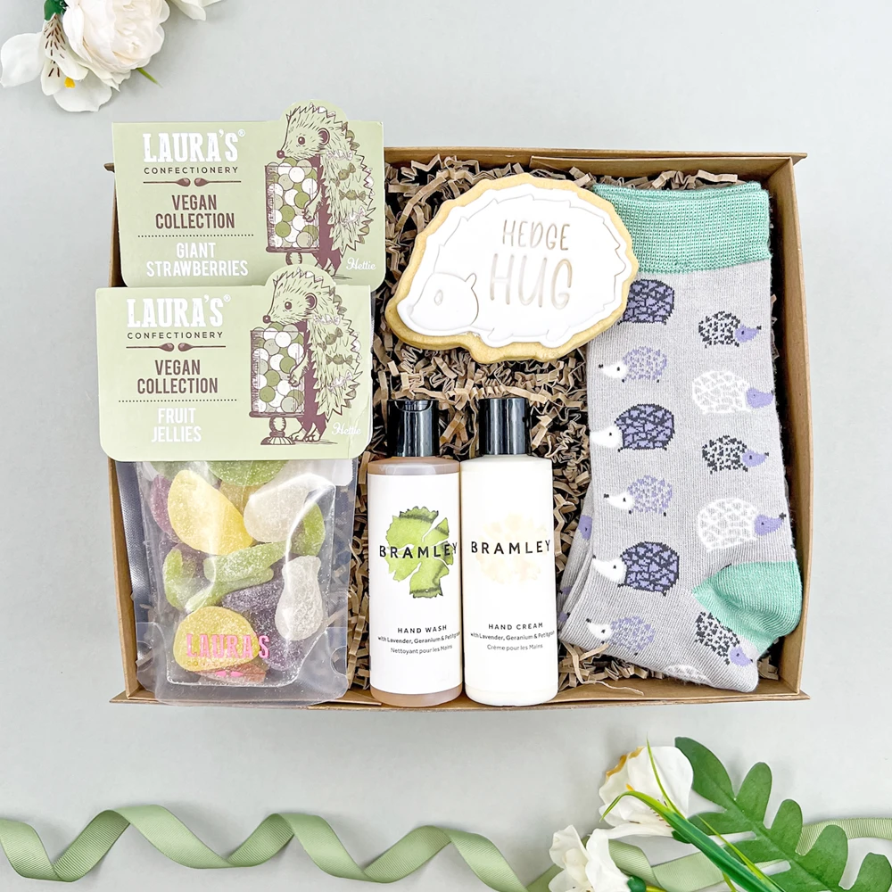 The Vegan Hedge Hug Thinking Of You Gift Box Care Package - Image 3