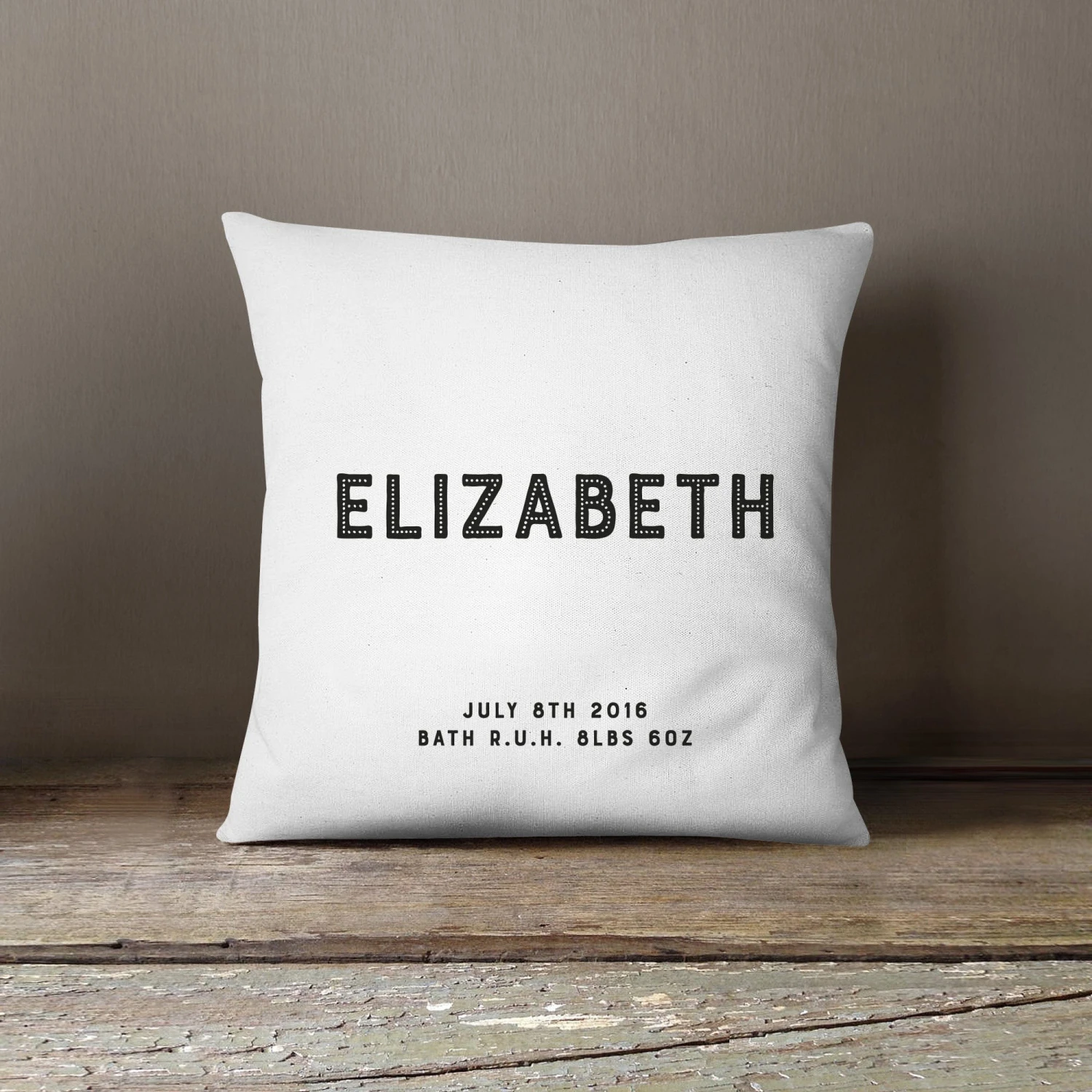 Personalised Name Cushion | Blue, Pink, Grey Or Black - Image 4